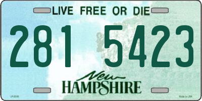 NH license plate 2815423