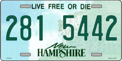 NH license plate 2815442