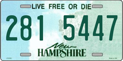 NH license plate 2815447