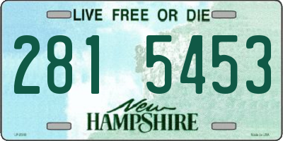 NH license plate 2815453
