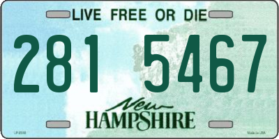 NH license plate 2815467