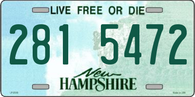 NH license plate 2815472