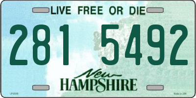 NH license plate 2815492