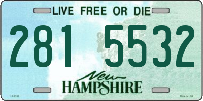 NH license plate 2815532