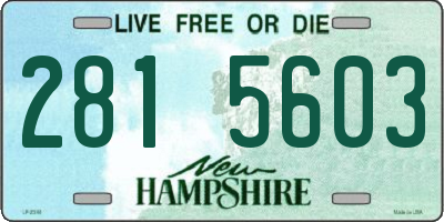 NH license plate 2815603