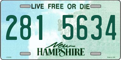 NH license plate 2815634