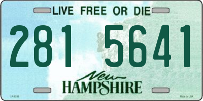 NH license plate 2815641