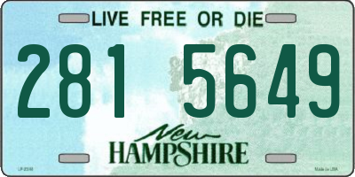 NH license plate 2815649