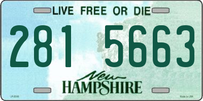 NH license plate 2815663