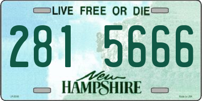 NH license plate 2815666
