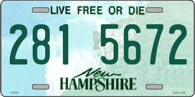 NH license plate 2815672
