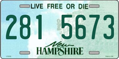 NH license plate 2815673