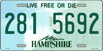 NH license plate 2815692