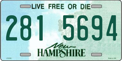 NH license plate 2815694