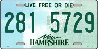 NH license plate 2815729