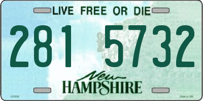 NH license plate 2815732