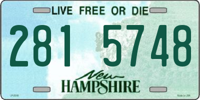 NH license plate 2815748