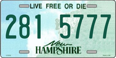 NH license plate 2815777