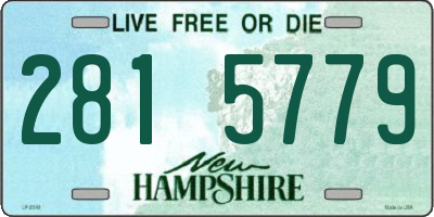NH license plate 2815779