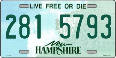 NH license plate 2815793