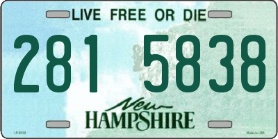 NH license plate 2815838