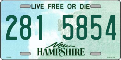 NH license plate 2815854