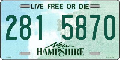 NH license plate 2815870