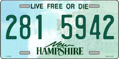 NH license plate 2815942