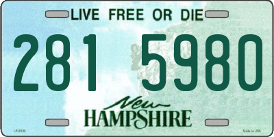 NH license plate 2815980