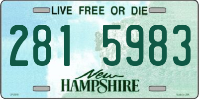 NH license plate 2815983