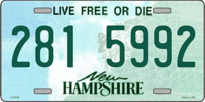 NH license plate 2815992