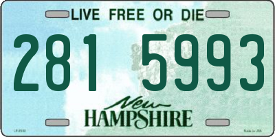 NH license plate 2815993