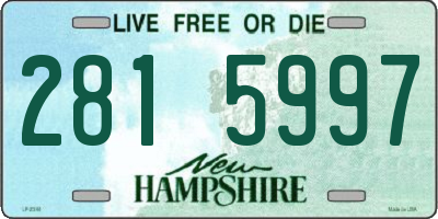 NH license plate 2815997