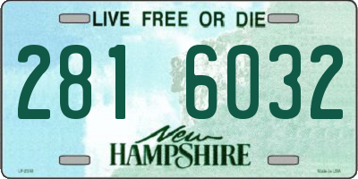NH license plate 2816032
