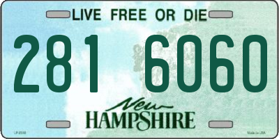 NH license plate 2816060