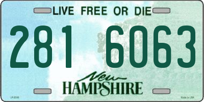 NH license plate 2816063