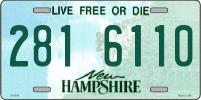 NH license plate 2816110