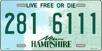 NH license plate 2816111