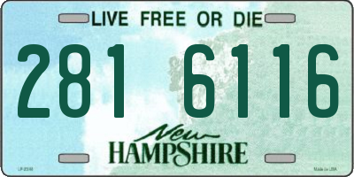 NH license plate 2816116