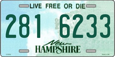 NH license plate 2816233