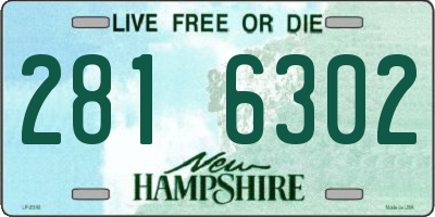 NH license plate 2816302