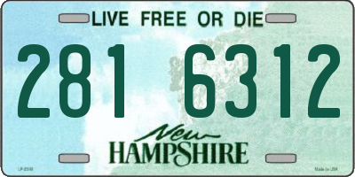 NH license plate 2816312