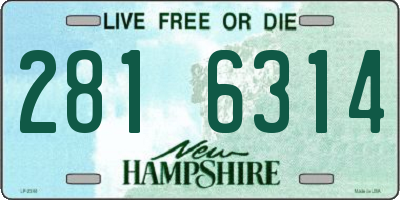 NH license plate 2816314