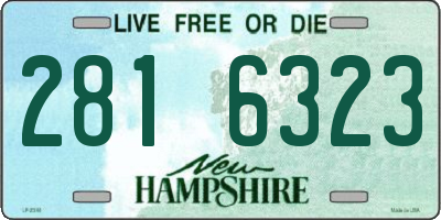 NH license plate 2816323
