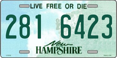 NH license plate 2816423