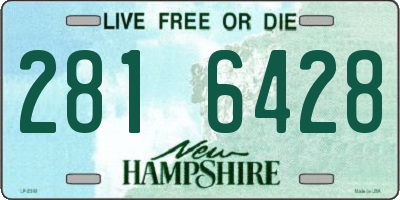 NH license plate 2816428