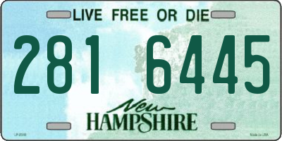 NH license plate 2816445