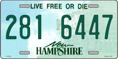 NH license plate 2816447