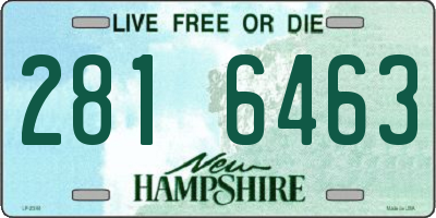 NH license plate 2816463