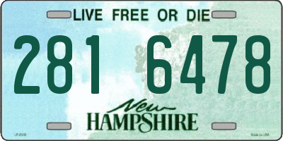 NH license plate 2816478